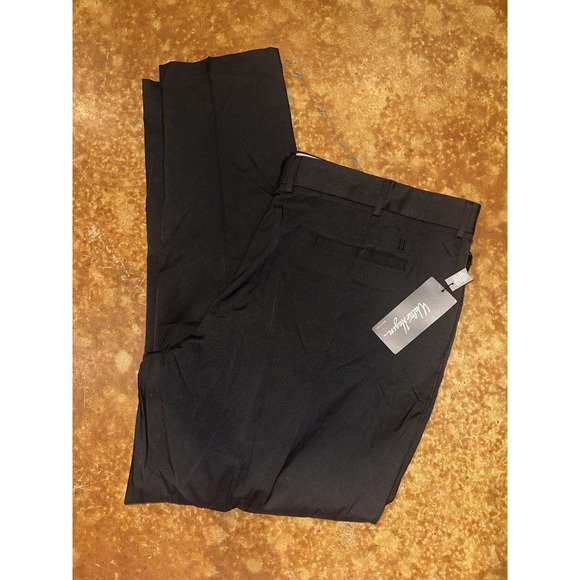 Walter Hagen NEW NWT Men Big Tall 46x34 Straight Fit Black Golf Pants Perfect 11 - Picture 1 of 6